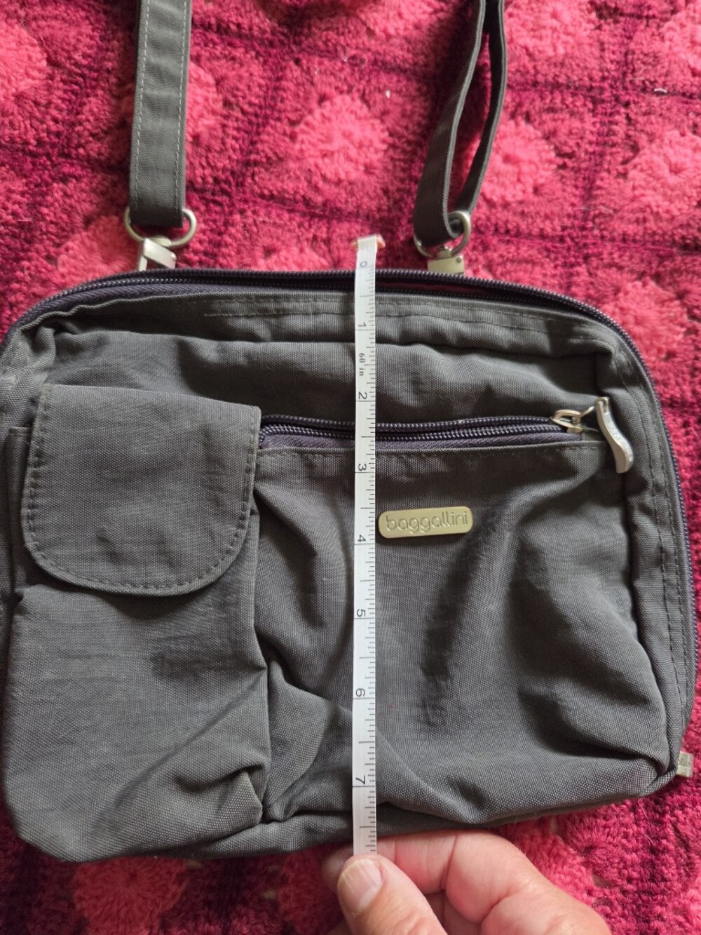 Baggallini Charcoal Gray Crossbody Bag